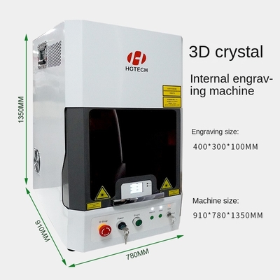 Automatic 3D Green Diode Laser Crystal Engraving Machine Full Automatic Glass 3D Stereo Laser Marking Supports DXF Brand New