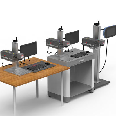 Versatile Cabinet Fiber Laser Marking Machine 20W 30W 50W Desktop Laser Engraving Machine Portable Flying Laser Coding Machine