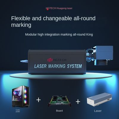 Versatile Cabinet Fiber Laser Marking Machine 20W 30W 50W Desktop Laser Engraving Machine Portable Flying Laser Coding Machine