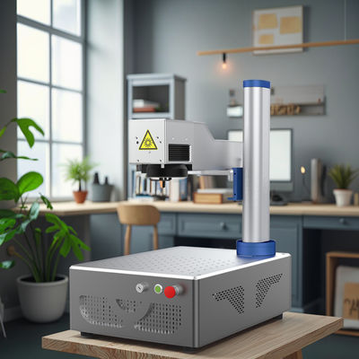 Portable Small Integrated Coding Fiber Laser Marking Machine for Metal Stainless Steel Nameplate Engraving DXF Supported-New
