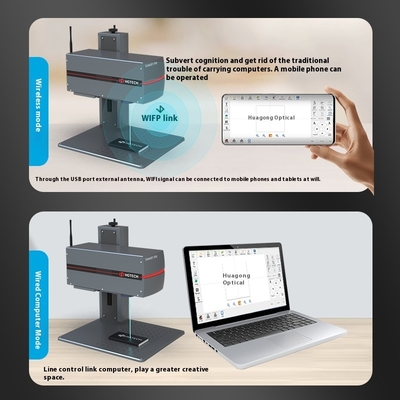 Integrated Mobile Phone Control 20W/30W Fiber Laser Marking Machine for Nameplate Small Laser Engraving Machine