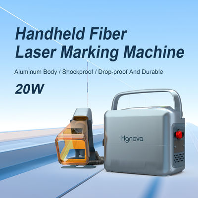 20W Small Handheld Laser Fiber Marking Machine Portable Mini Fiber Optic Engraving for Lettering Coding Supports DXF PLT BMP