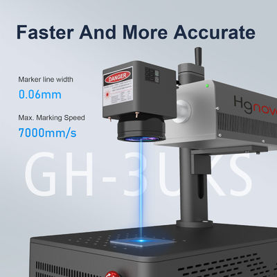 High-Speed 5W UV Laser Marking Machine for Glass Acrylic New Water Cooling System with Chiller Supports DXF & PLT Format