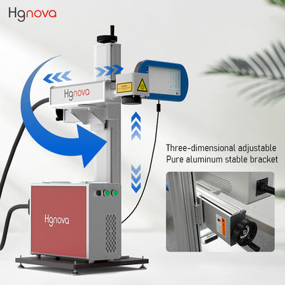 High-Accuracy 20W Fiber Laser Marking Machine New Condition Automatic Flying Laser Coding DXF PLT AI for Production Line Coding