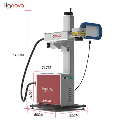 High-Accuracy 20W Fiber Laser Marking Machine New Condition Automatic Flying Laser Coding DXF PLT AI for Production Line Coding