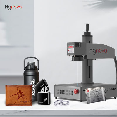 Portable Desktop Fiber Laser Marking Machine 20W 30W Small Desktop Laser Engraving Machine With Max Laser Source