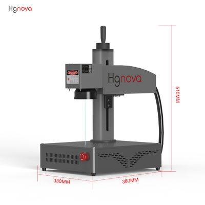 Portable Desktop Fiber Laser Marking Machine 20W 30W Small Desktop Laser Engraving Machine With Max Laser Source