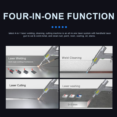 4 in 1 2000W Handheld Multifunction Fiber Laser Welding Cleaning Cutting Machine Water-Cooling Brand New Condition