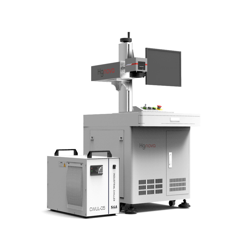 High-Speed 5W UV Laser Engraving Machine New Cabinet Laser Marking for Metal Wood Acrylic PVC Leather Glass Supports DXF PLT BMP