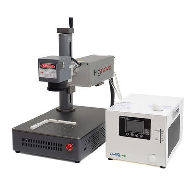 Small Desktop 3W Water Cooling UV Laser Marking Machine New for Engraving Glass Acrylic Supports DXF PLT Water Chiller Included